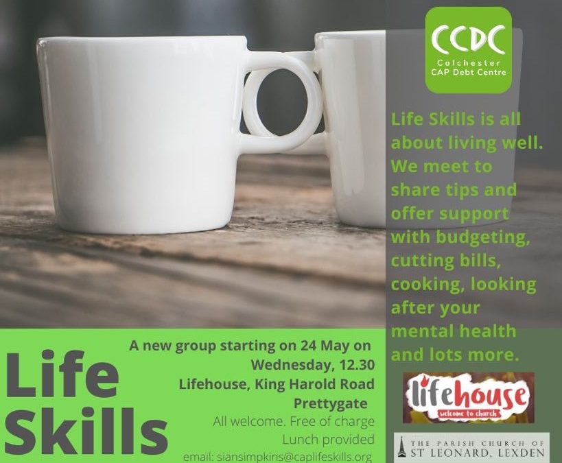 Life Skills Course Starting Wednesday 24th May 2023
